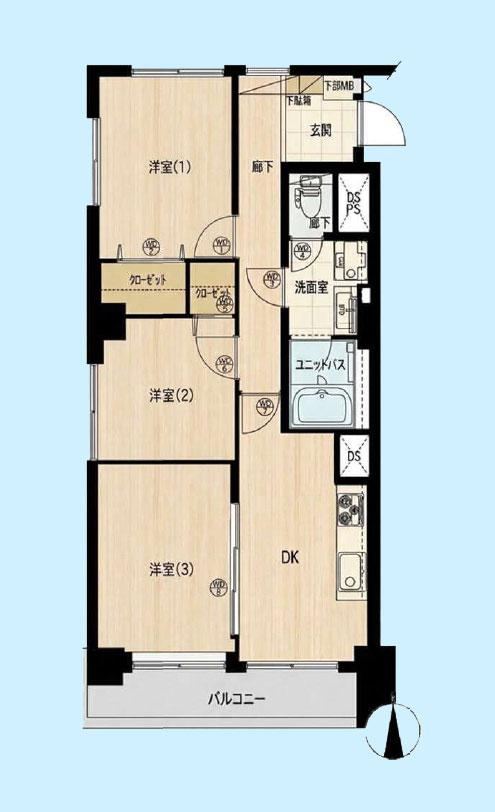 3DK apartment in Meguro Ward, Tokyo - Photo 1