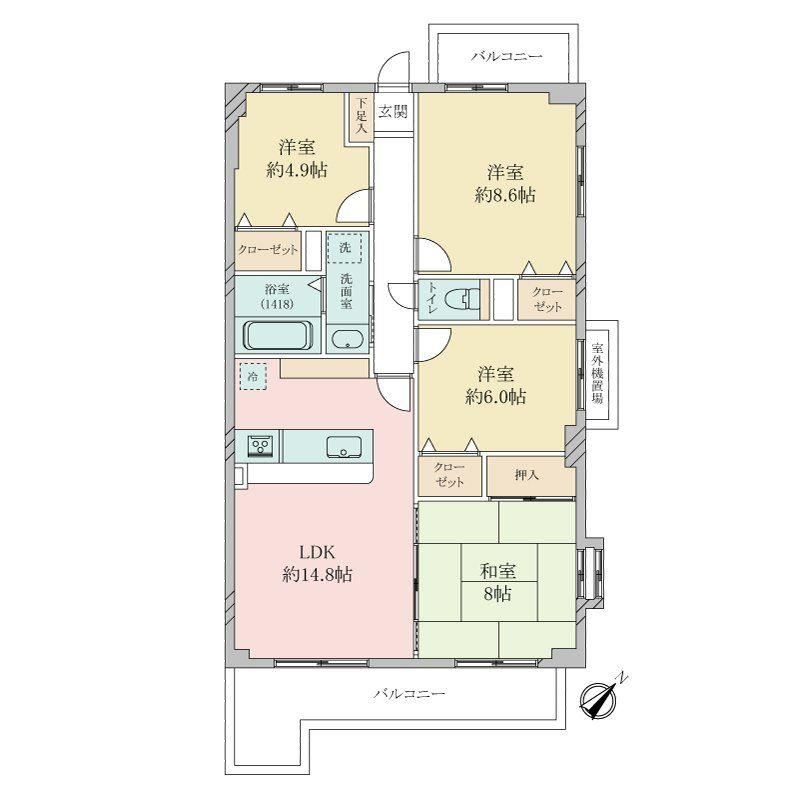 4LDK apartment in Takarazuka, Hyogo - Photo 1