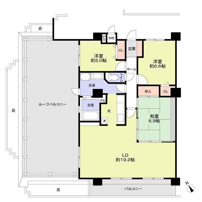 3LDK apartment in Nishi Ward, Nagoya, Aichi - Photo 1