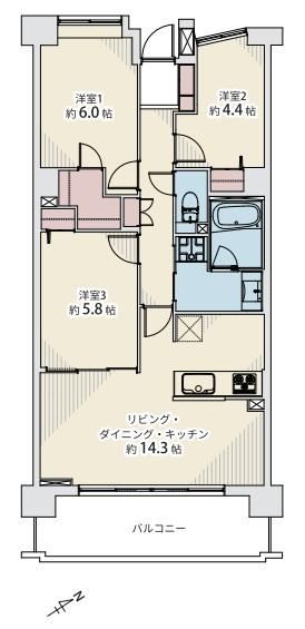3LDK apartment in Toshima Ward, Tokyo - Photo 1