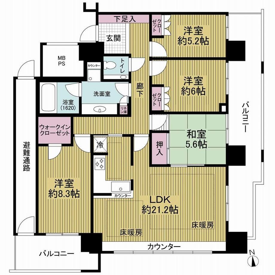 4LDK apartment in Nishi Ward, Osaka - Photo 1