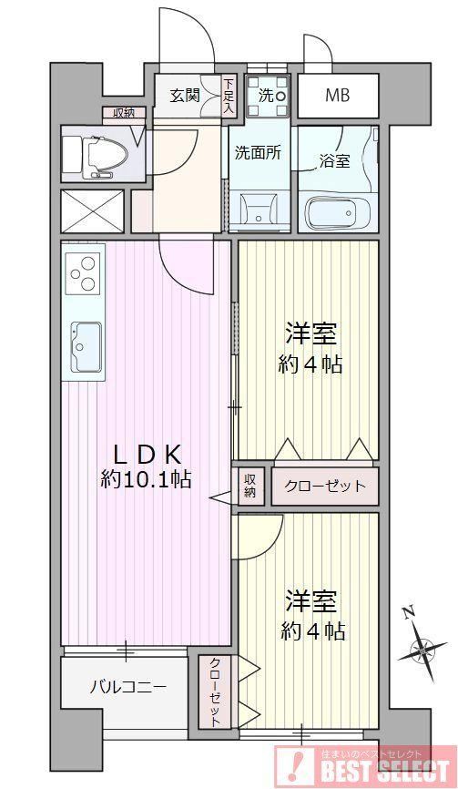 2LDK apartment in Kawaguchi, Saitama - Photo 1