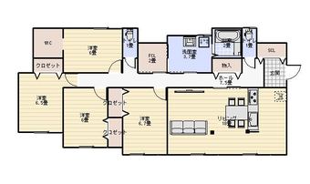 4LDK+S house in Kikuchi