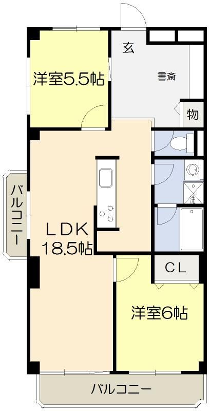 2LDK apartment in Toyonaka, Osaka - Photo 1