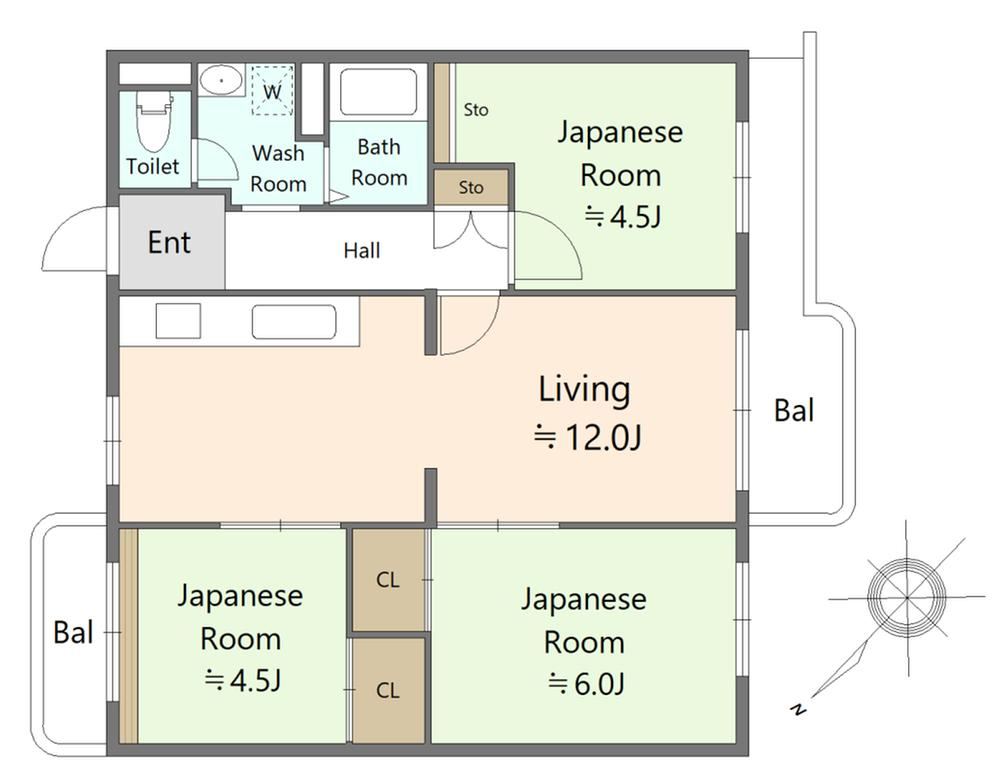3LDK apartment in Mihama Ward, Chiba - Photo 1