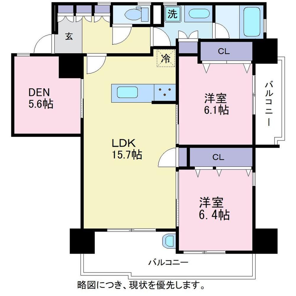 2LDK+S apartment in Fukui, Fukui - Photo 1