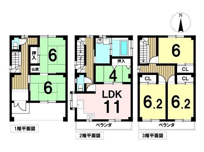 6LDK house in Nishi Ward, Nagoya, Aichi - Photo 1