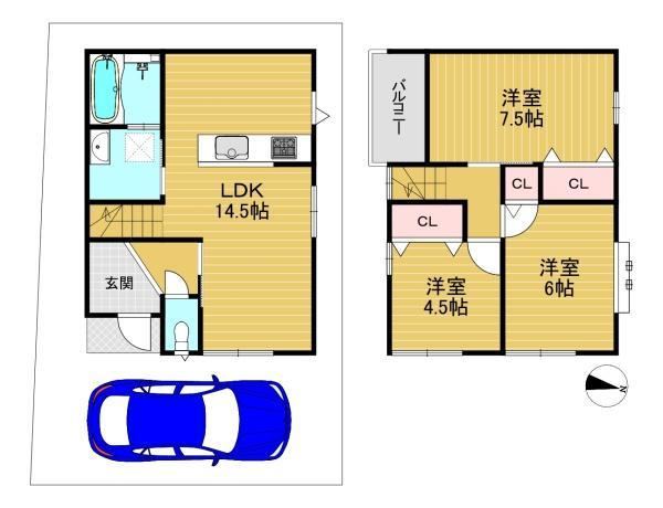 3LDK house in Oyamazaki, Otokuni District, Kyoto - Photo 1