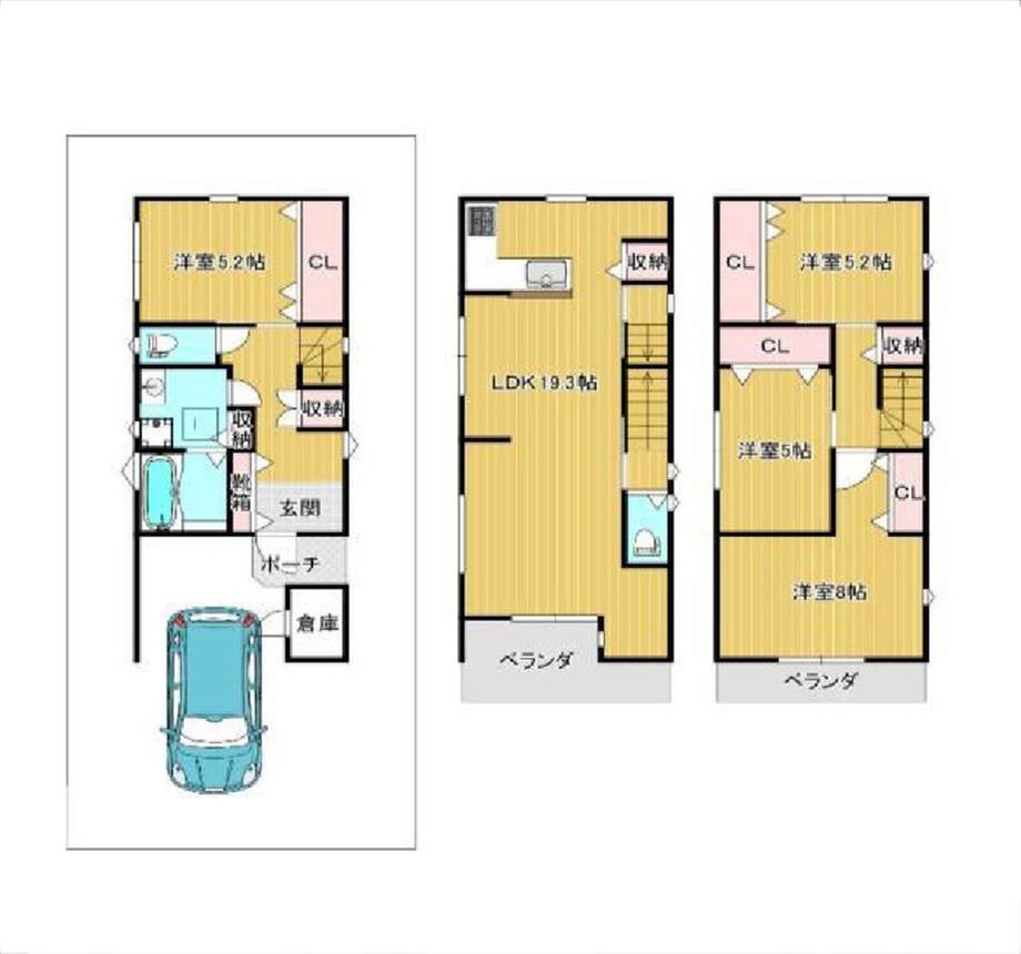 4LDK house in Takatsuki, Osaka - Photo 1