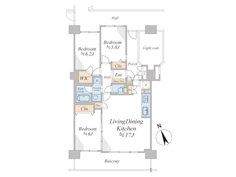 3LDK apartment in Minami Ward, Sagamihara, Kanagawa - Photo 1