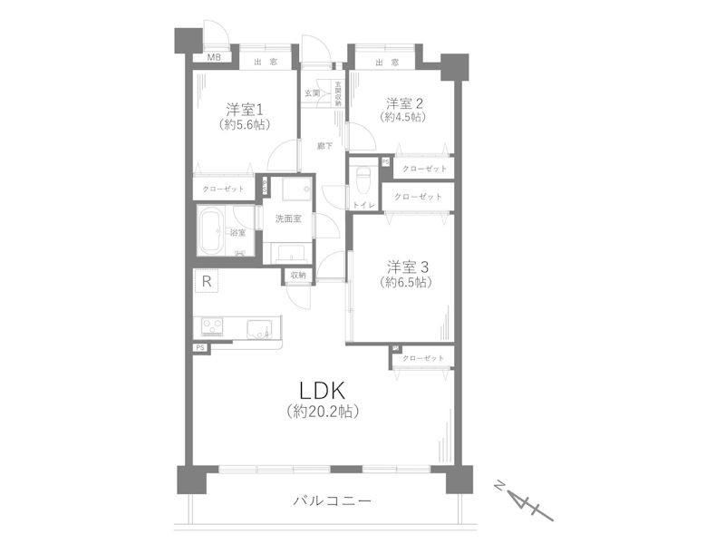 3LDK apartment in Minami Ward, Sagamihara, Kanagawa - Photo 1