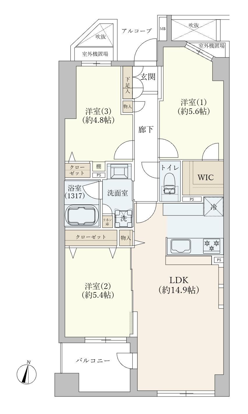 3LDK apartment in Taito Ward, Tokyo - Photo 1