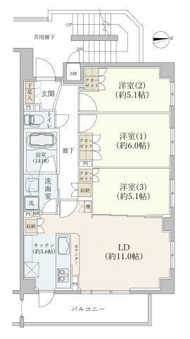 2LDK apartment in Nerima Ward, Tokyo - Photo 1