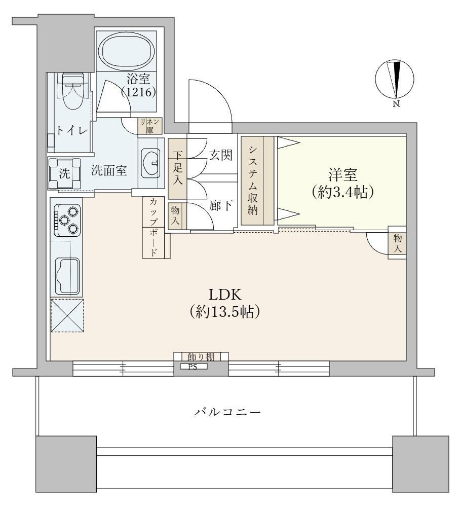1LDK apartment in Minato Ward, Tokyo - Photo 1