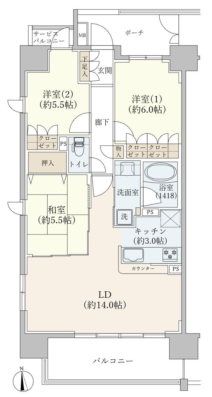 3LDK apartment in Adachi Ward, Tokyo - Photo 1