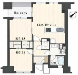 2LDK apartment in Chuo Ward, Tokyo - Photo 1