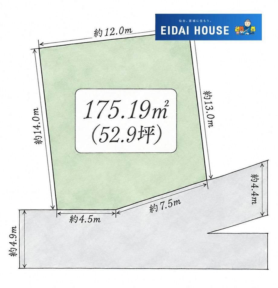 175 m² land in Taihaku Ward, Sendai, Miyagi - Photo 1