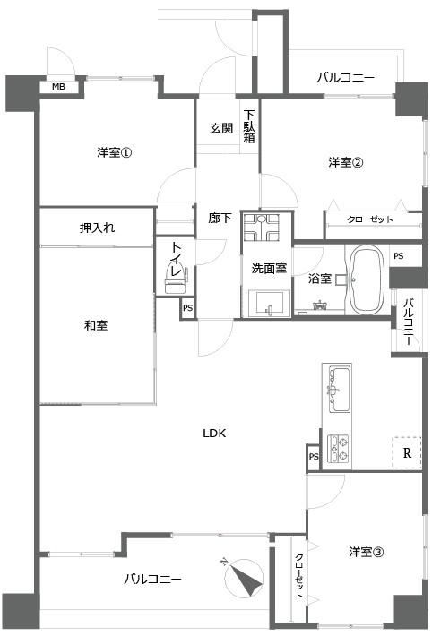 4LDK apartment in Higashi Ward, Fukuoka - Photo 1
