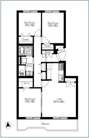 3LDK apartment in Nishitokyo, Tokyo - Photo 1