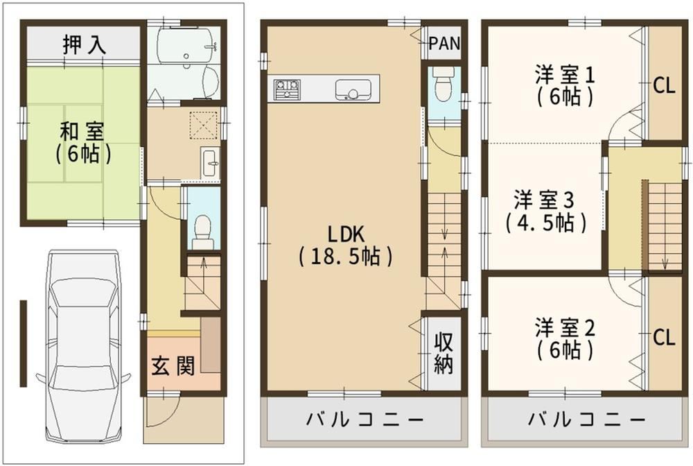 4LDK house in Hirano Ward, Osaka - Photo 1