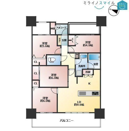 4LDK apartment in Kasugai, Aichi - Photo 1