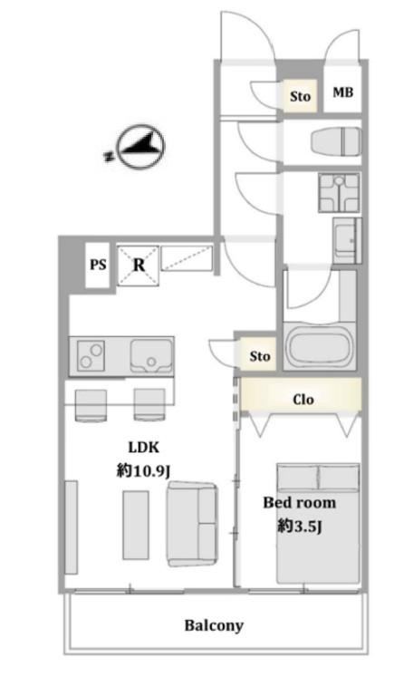 1LDK apartment in Toshima Ward, Tokyo - Photo 1