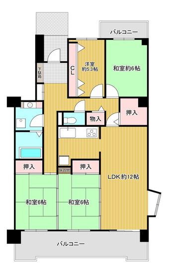 4LDK apartment in Yahatahigashi Ward, Kitakyushu
