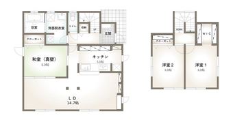 3LDK+S house in Tagajo