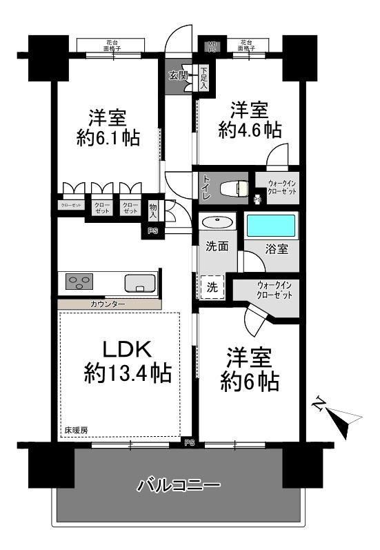3LDK apartment in Kita Ward, Tokyo - Photo 1