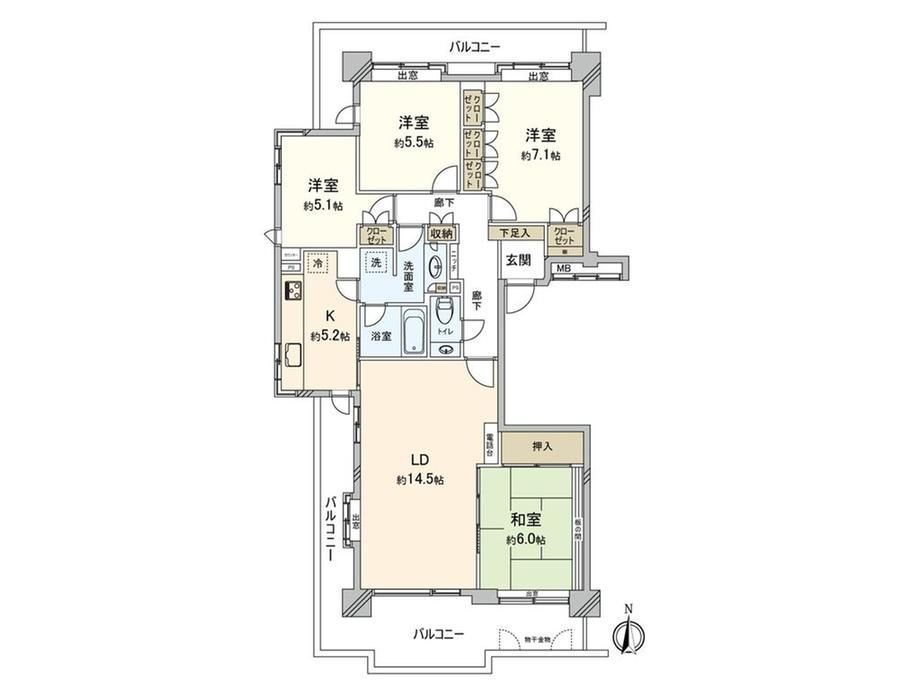 4LDK apartment in Izumi Ward, Yokohama, Kanagawa - Photo 1