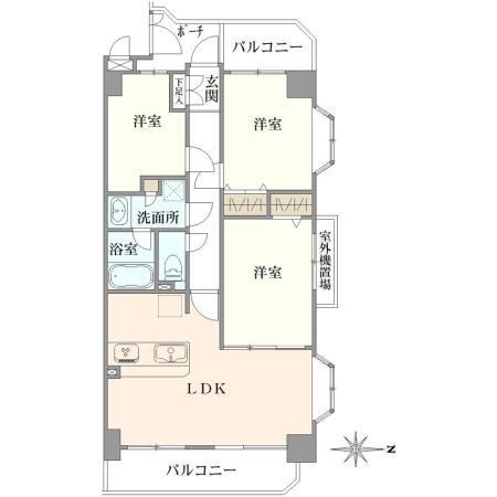 3LDK apartment in Ichikawa, Chiba - Photo 1