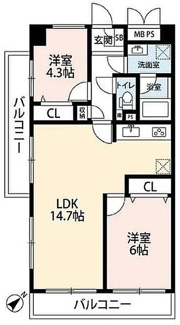 2LDK apartment in Katsushika Ward, Tokyo - Photo 1