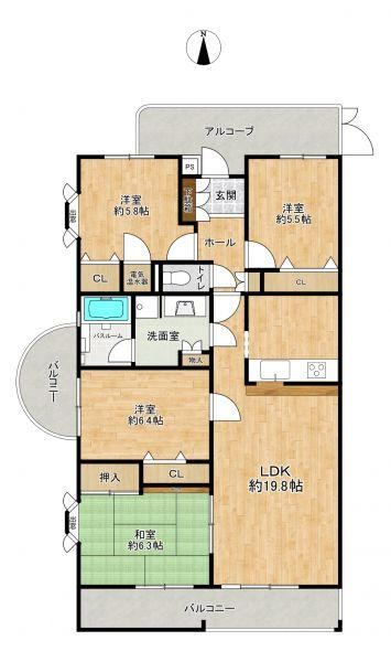 4LDK apartment in Okazaki, Aichi - Photo 1