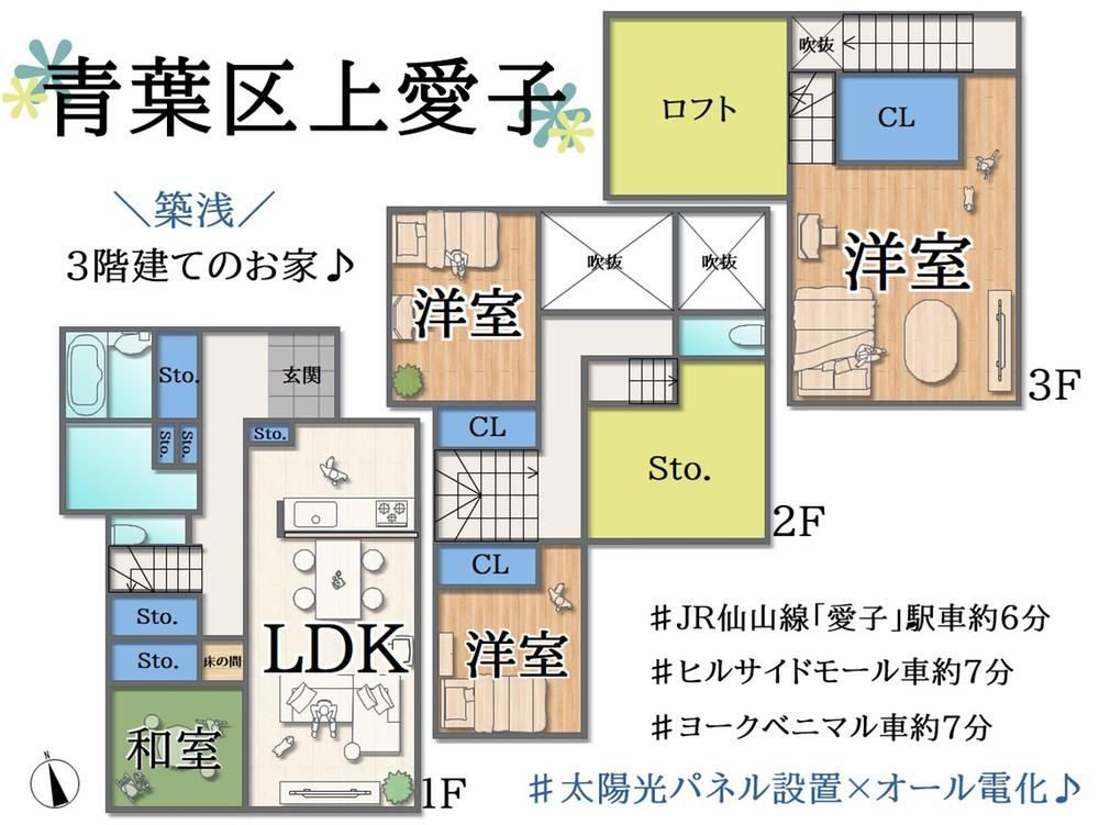 118 m² house in Aoba Ward, Sendai, Miyagi - Photo 1