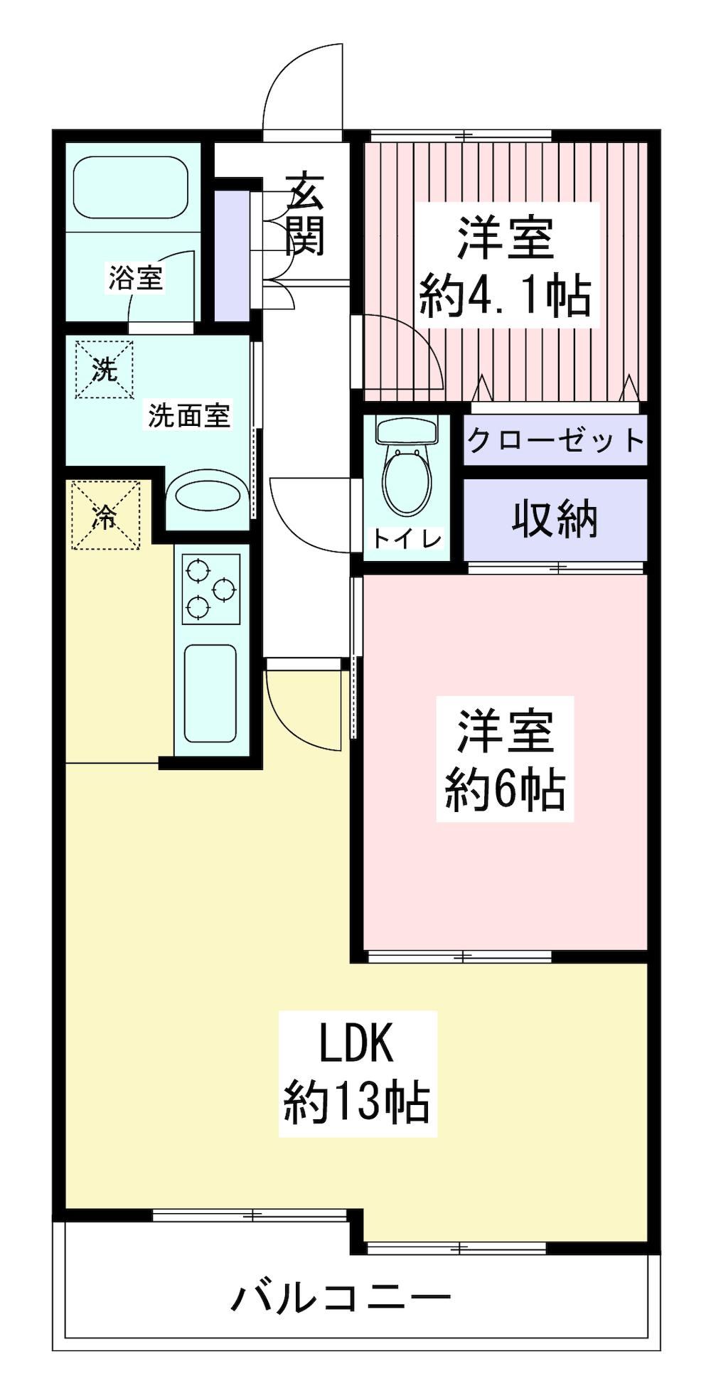 2LDK apartment in Yamato, Kanagawa - Photo 1