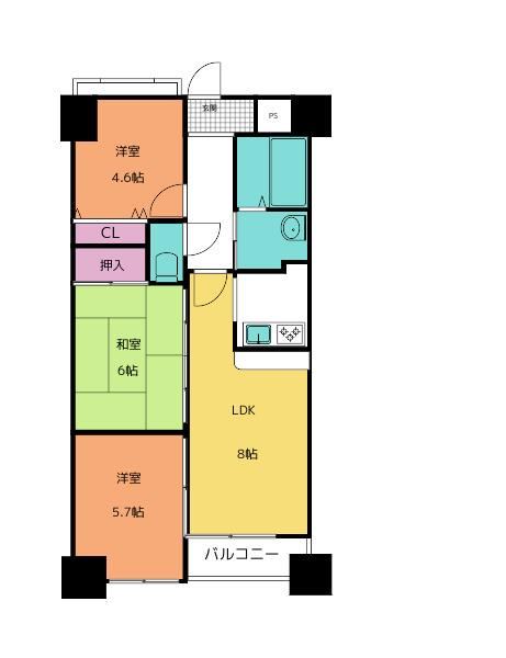 3LDK apartment in Kamigyo Ward, Kyoto - Photo 1