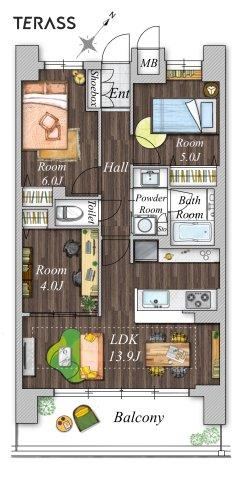 3LDK apartment in Nishi Ward, Osaka - Photo 1