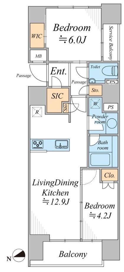 2LDK apartment in Chiyoda Ward, Tokyo - Photo 1