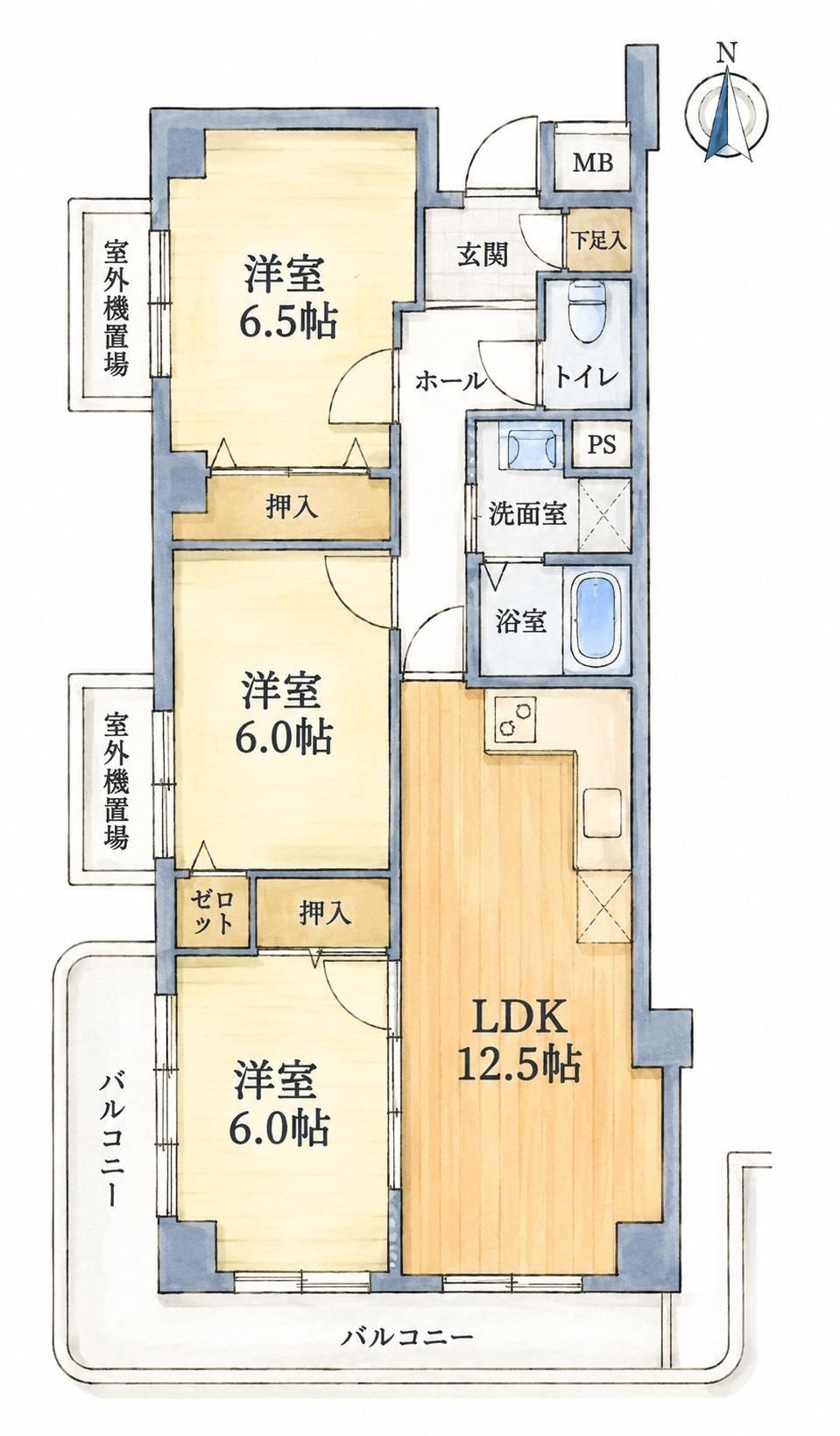 3LDK apartment in Ikeda, Osaka - Photo 1