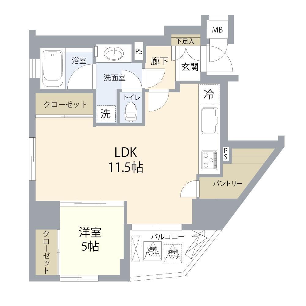 1LDK apartment in Shinagawa Ward, Tokyo - Photo 1