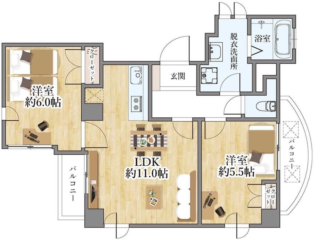 2LDK apartment in Itabashi Ward, Tokyo - Photo 1