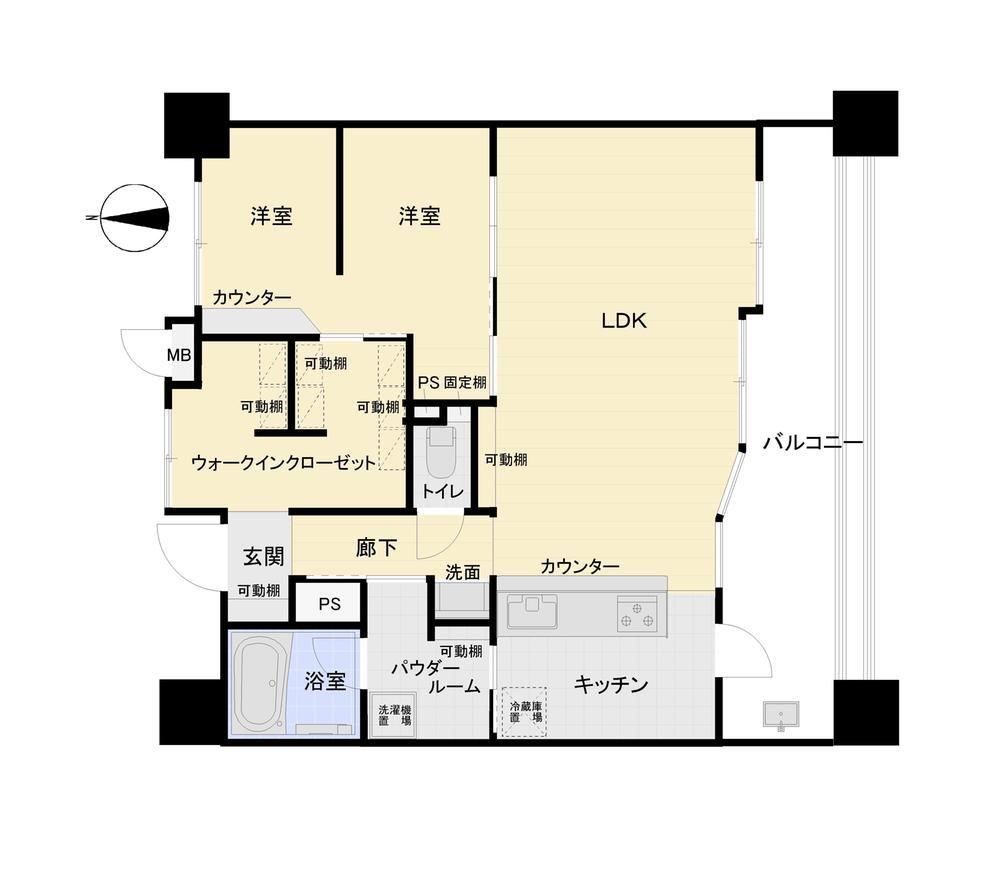 2LDK apartment in Kawaguchi, Saitama - Photo 1
