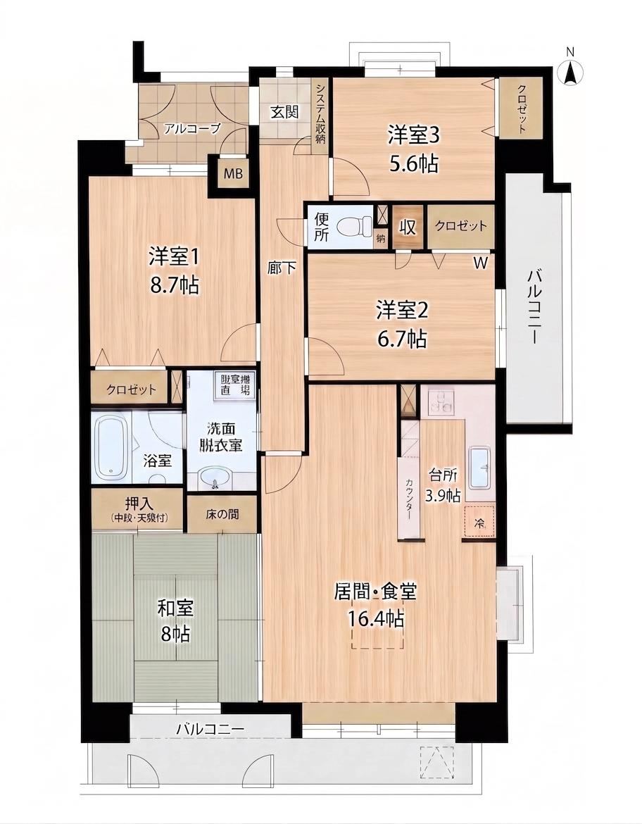 4LDK apartment in Handa, Aichi - Photo 1