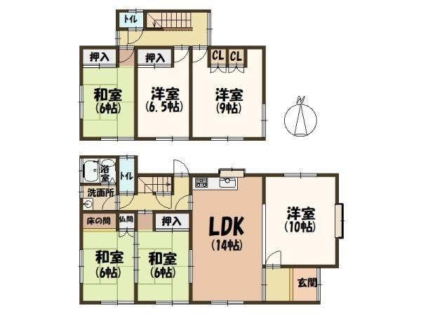 6LDK house in Kawai, Kitakatsuragi District, Nara - Photo 1