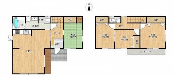 4LDK house in Ichinomiya, Aichi - Photo 1