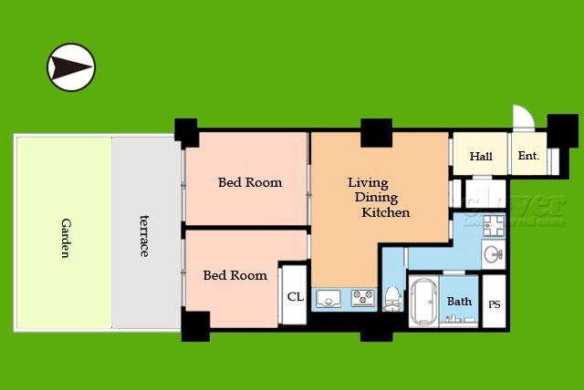 2LDK apartment in Ota Ward, Tokyo - Photo 1