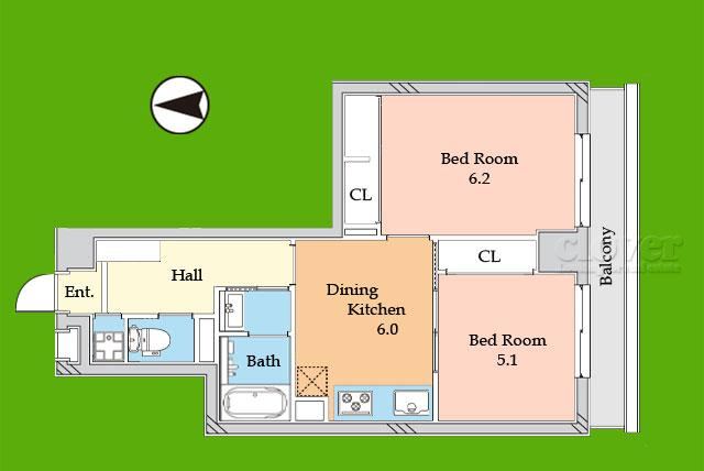 2DK apartment in Nerima Ward, Tokyo - Photo 1