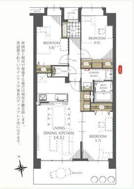 3LDK apartment in Takamatsu, Kagawa - Photo 1