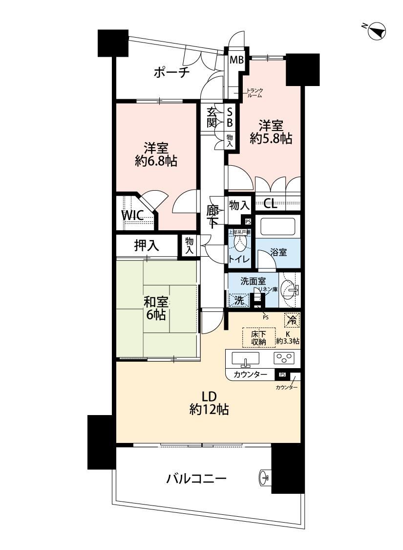 3LDK apartment in Abiko, Chiba - Photo 1
