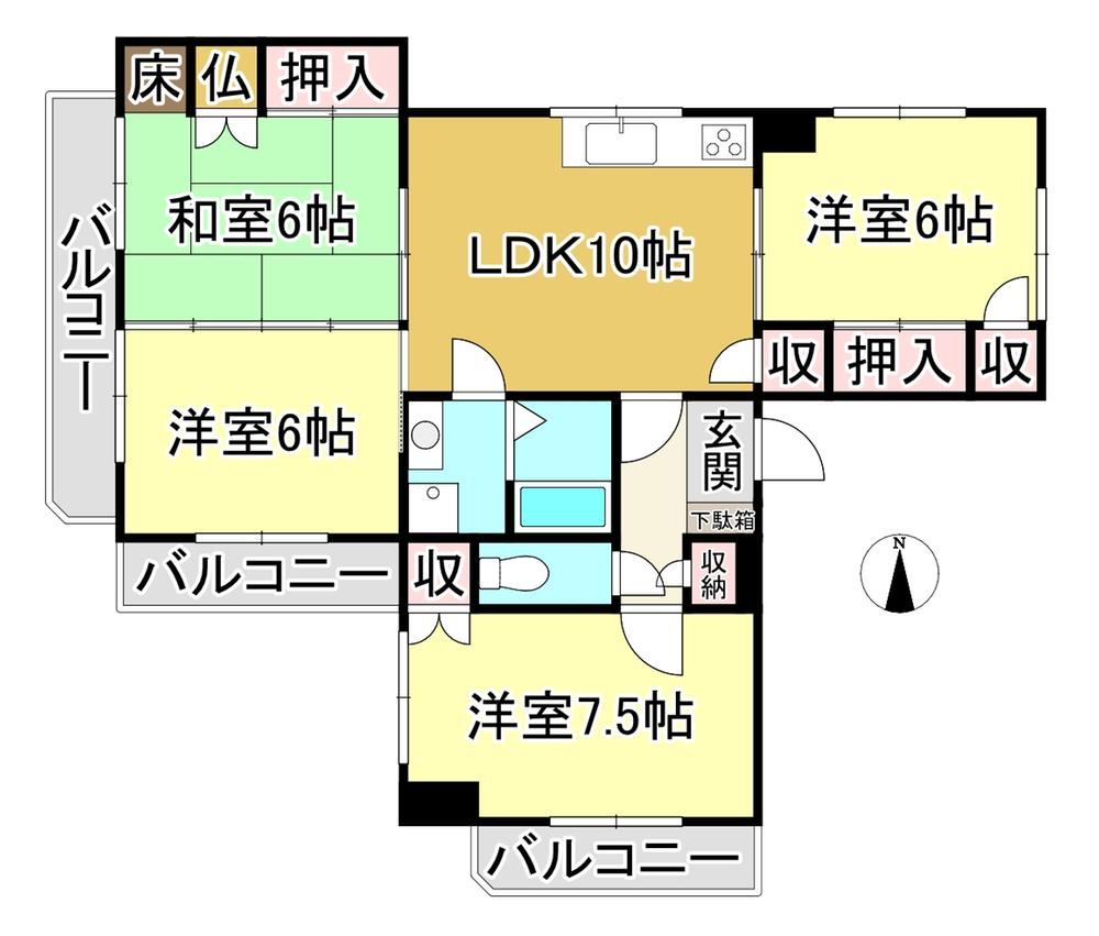 4LDK apartment in Yahatanishi Ward, Kitakyushu, Fukuoka - Photo 1